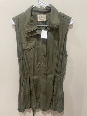 Ashley By 26 International Olive Green Utility Jacket